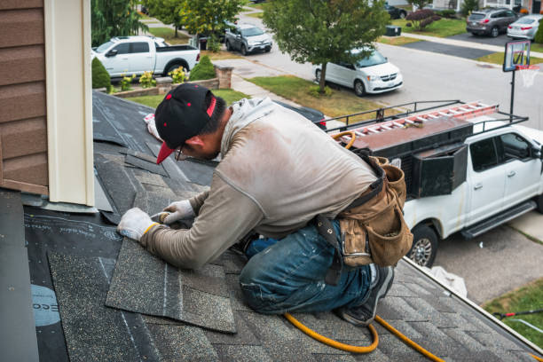 Professional Emergency Roof Repair technician working in Stevensville, VA